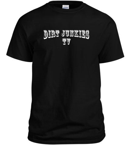 Dirt Junkies TV T-shirt Black